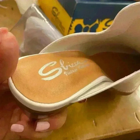 Women's Western Leather Mule Heel White Thomaston 7 NEW in box - Picture 3 of 13